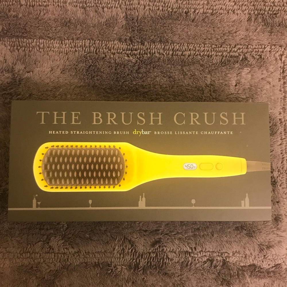 BNIB Drybar Brush Crush Heated Straightening Brush